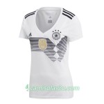 Camisolas de Futebol Alemanha Mulher Equipamento Principal Copa do Mundo 2018 Manga Curta